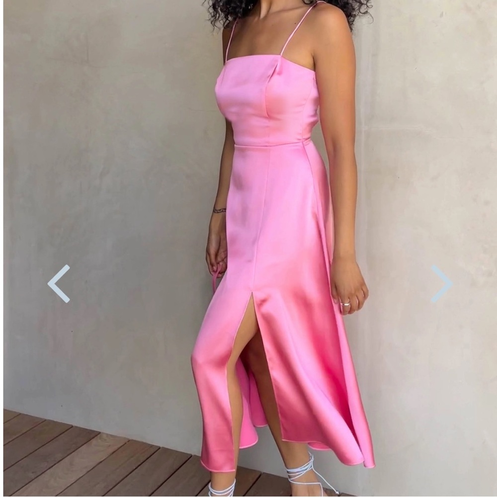 Oak & Fort Pink Slip Dress